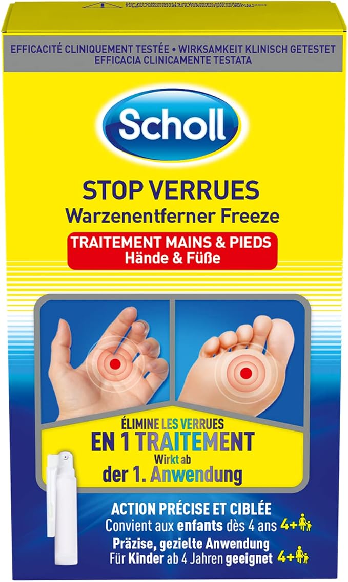 Scholl Traitement Stop Verrues Pieds Et Mains Cryotherapie Amazon Fr Hygiasne Et Soins Du Corps