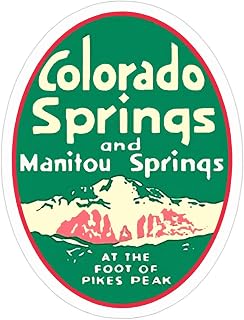 Colorado Springs Vinyl Decal Sticker 4 X 3 inch for Cars, Truck, Motorcycles, Boats, Laptops, Tablets & Skateboard SS&Ds - 1234