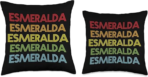 Miniatura 3 de Esmeralda Name Throw Pillow
