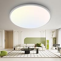 Vista 18 de Paquete de 2 lámparas de techo LED de montaje empotrado, color negro, 12 pulgadas, 28 vatios, regulable y 3000K-4500K-6000K, lámpara de techo de 3