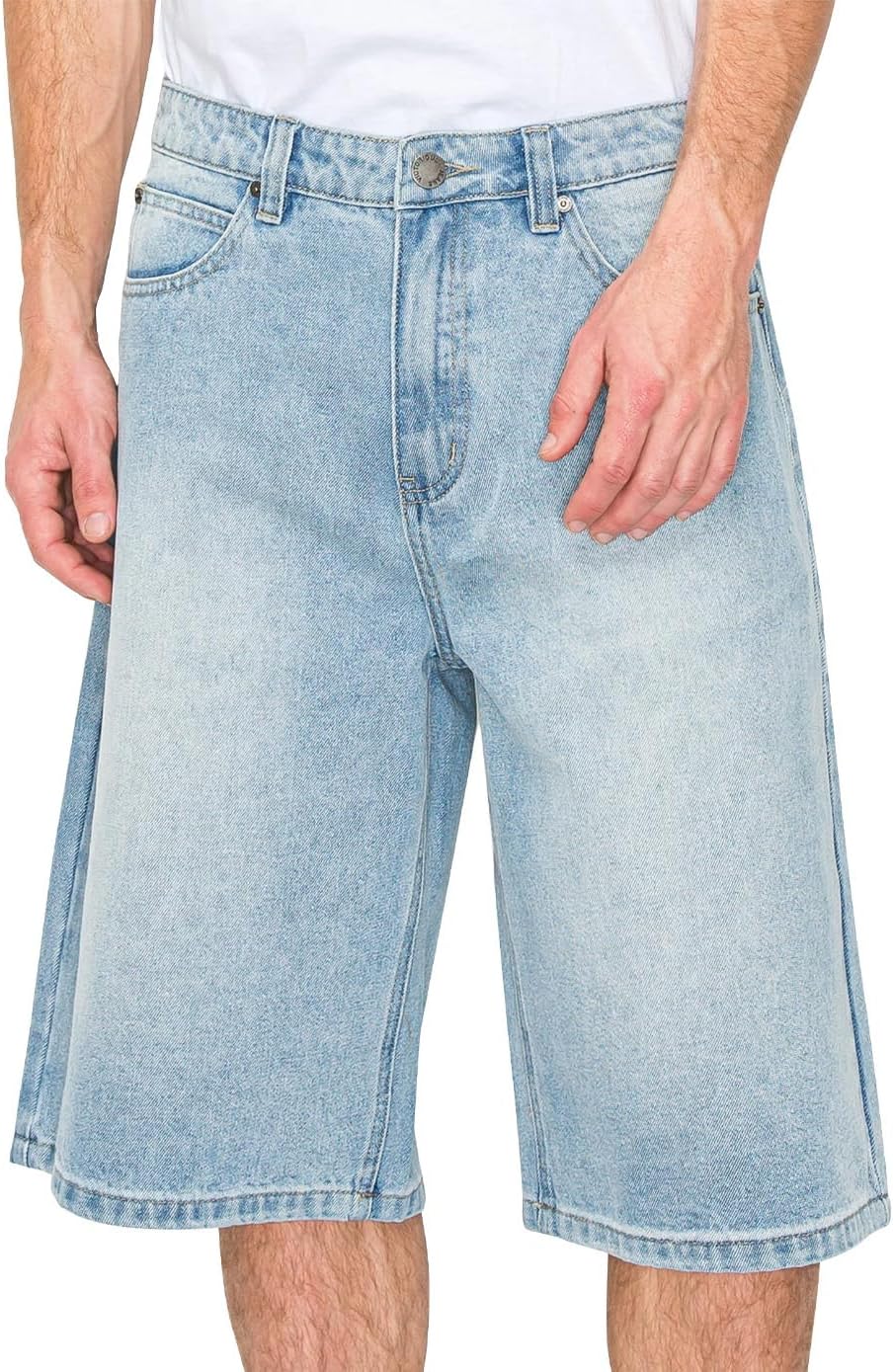 VICTORIOUS Men's Baggy Fit Essential Denim Shorts Various Designs - Image 5