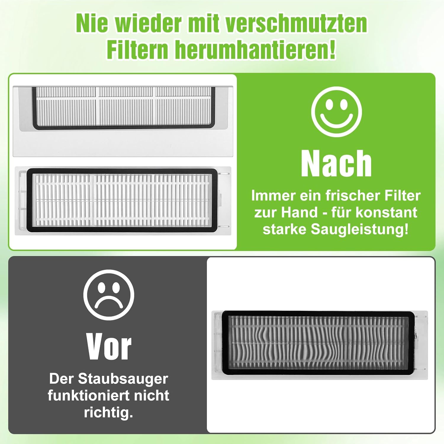 10pcs HEPA Filter for Xiaomi Roborock S6 S5 MAX S60 S65 S5 S50 S55 E25 E35 Vacuum Accessories