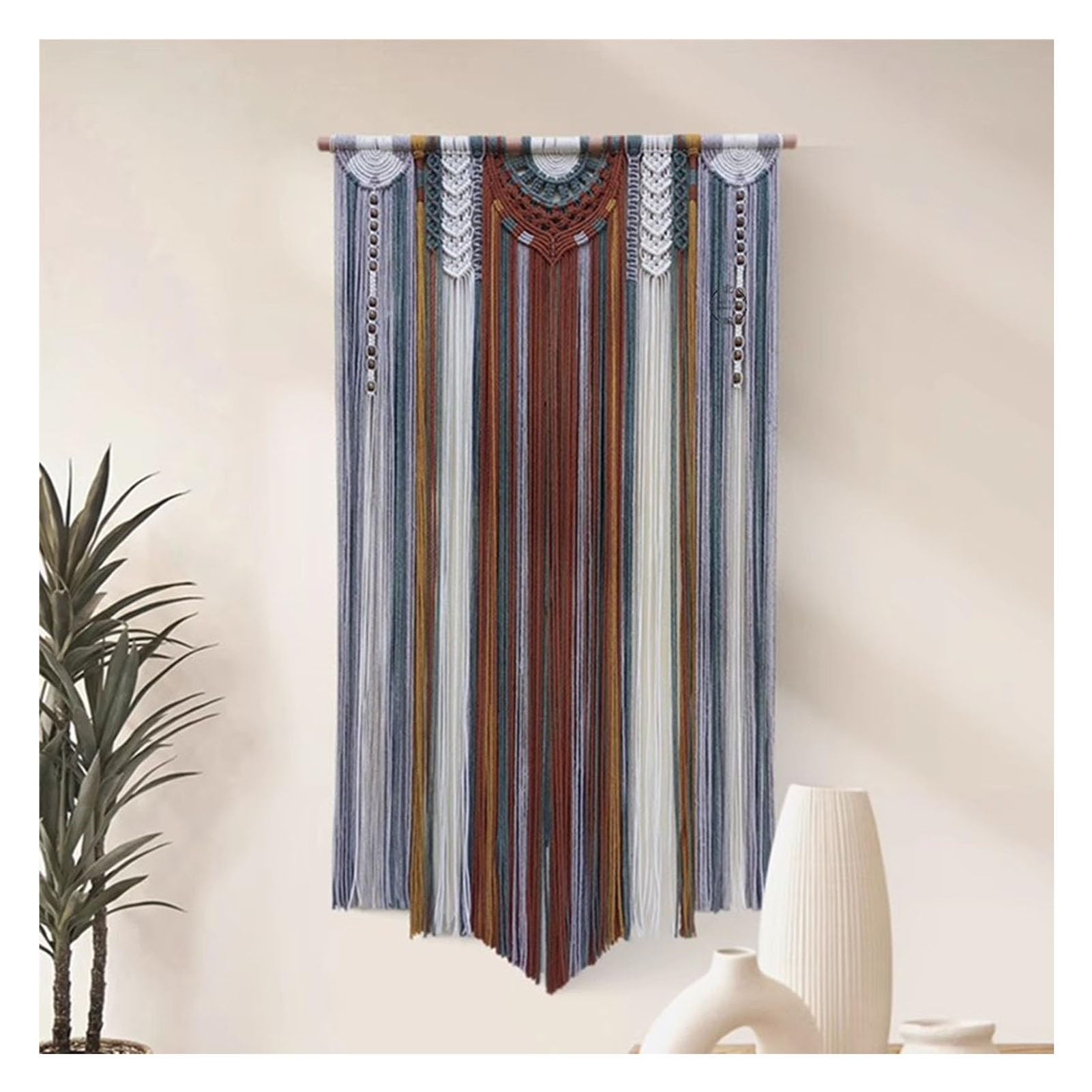 Tenture Murale Art Déco en Macramé pour décoration murale chambre