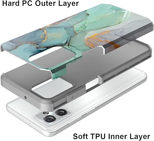Miniatura 2 de Rosebono Funda compatible con Motorola Moto G Power 5G 2023, delgada, híbrida, a prueba de golpes, funda rígida para Motorola Moto G Power 5G 2023