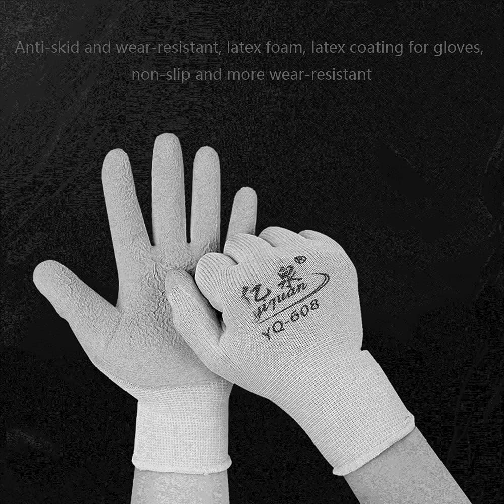 Gloves Nitrile Coated Gloves,Stab-Resistant Gardening Gloves,Wear-Resistant Work Gloves,Breathable Cut-Resistant Gloves,Suitable for Construction