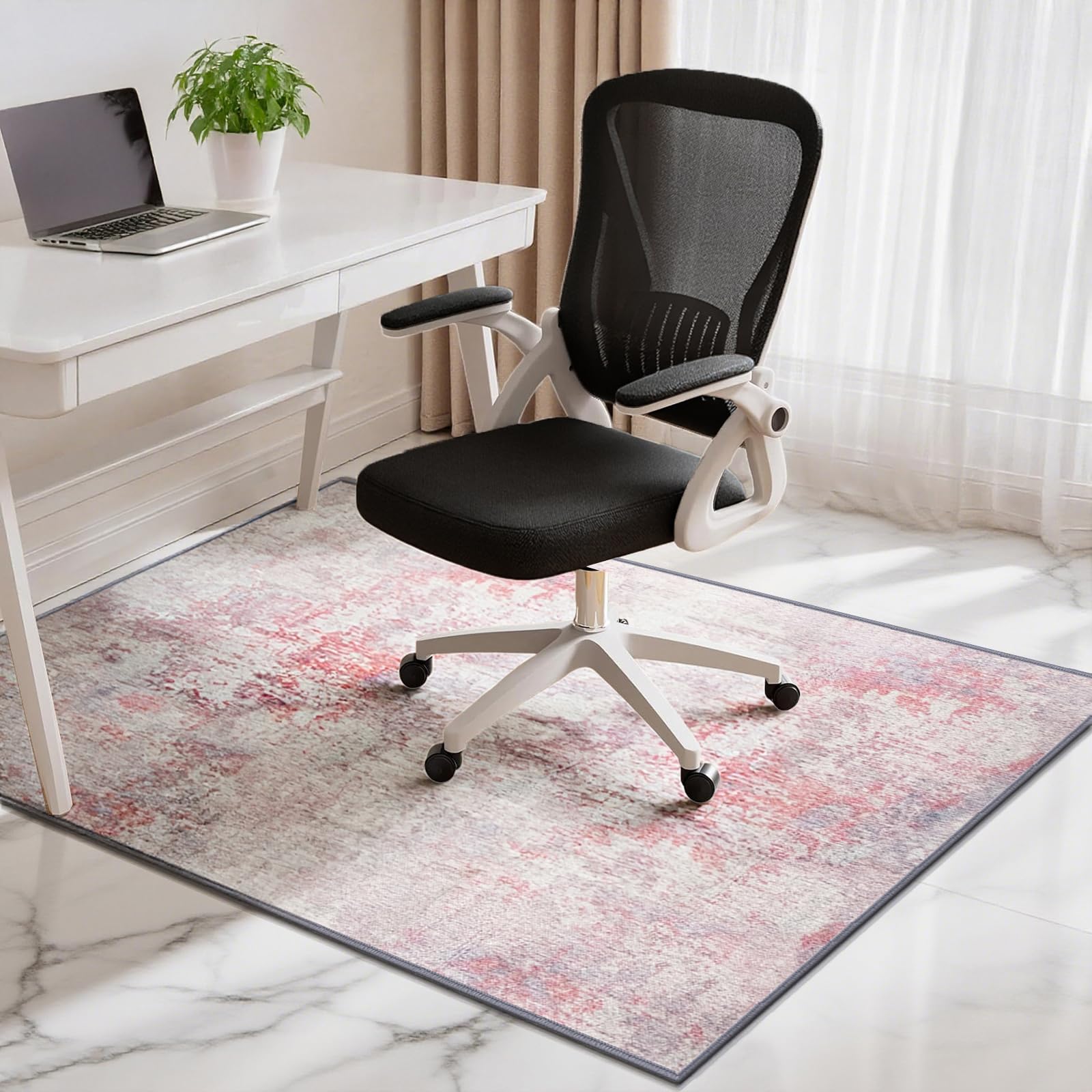 Office Chair Mat for Hardwood Floor 47x59x1 5 Desk Chair Mat with Anti-Slip Patch Machine Wash Large Floor