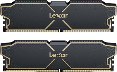 Lexar OC DDR5 RAM 32GB Kit (2x16GB) 6000 MHz, UDIMM PC Memory, CL38 | 288-Pin UDIMM Desktop Memory, Gaming Computer Memory DRAM for Intel XMP 3.0/AMD EXPO, On-die ECC, 1.25V