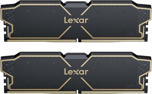 Lexar THOR OC DDR5 RAM 32GB Kit (2x16GB) 6000 MHz, DRAM 288-Pin UDIMM Desktop Memory, DDR5 High-Performance Gaming Computer Memory Support Intel XMP 3.0/AMD EXPO, On-die ECC, 1.25V