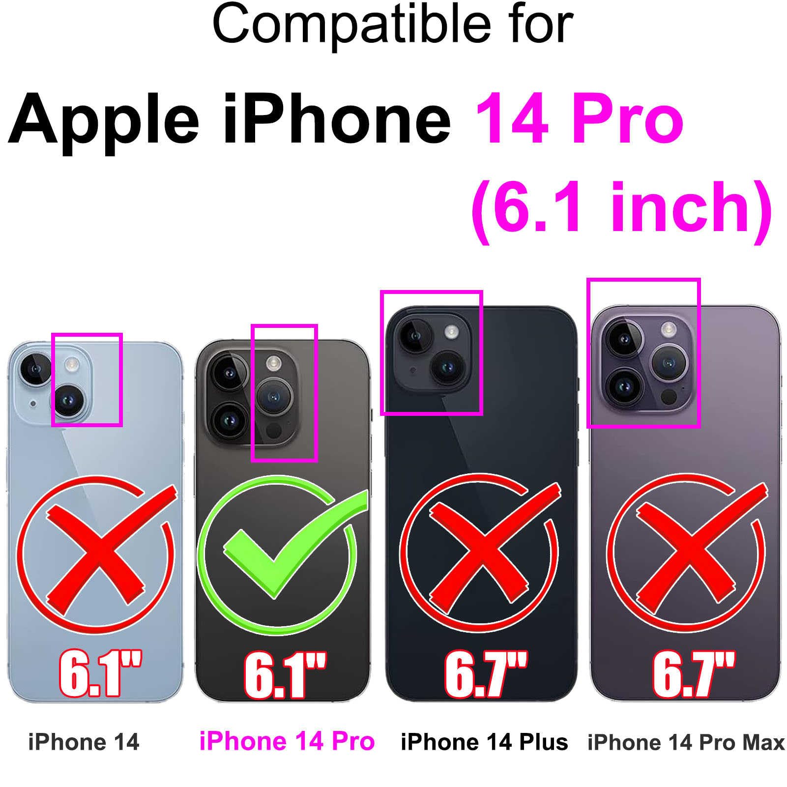 Custodia In Pelle Con Flip Verticale Per IPhone 14 – Protezione Antiurto E Anti-Graffio, Cover Rigida Con Bordo Rialzato
