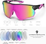BEACOOL Polarized Sports Sunglasses for Men Women Youth Baseball Fishing Cycling Running Hiking Motorcycle Tac Glasses UV400