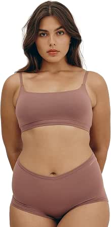 Organic Basics Women's Flex Scoop-Neck Cotton Bralette