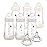 MAM 9oz Easy Start Anti-Colic Baby Bottles, Medium Flow with 2X Bonus Nipples (Fast and Extra Fast Flow), Reduces Colic, Gas, & Reflux, Easy-to-Clean, BPA-Free, 2 Plus Months