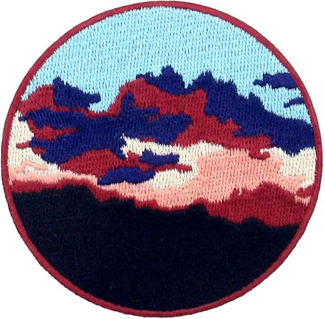 ZEGIN The Evening Sky Explore Outdoor Patch Embroidered Applique Badge Iron On Sew On Emblem