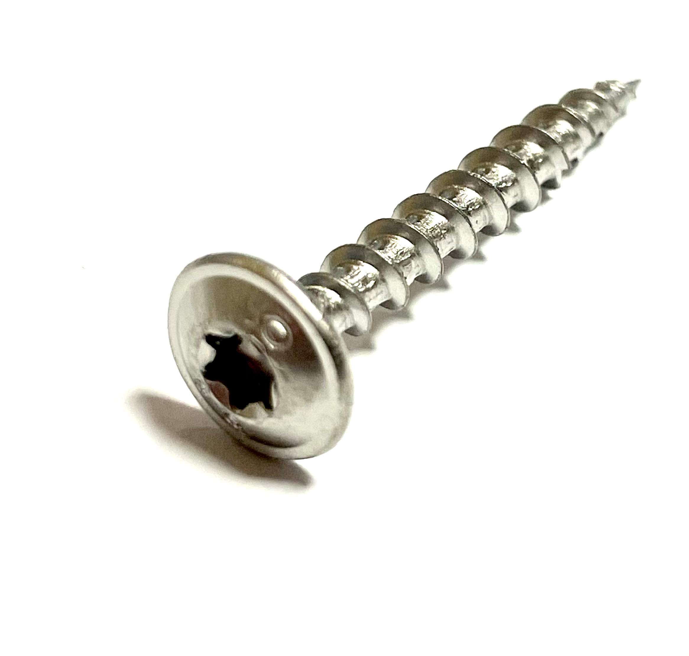 500 Stück Schieferschrauben TX20, Tellerkopf, Edelstahl, 4,0*30 mm