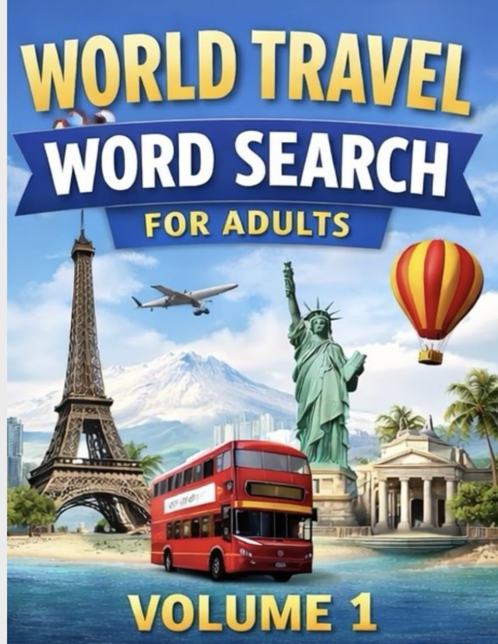 World Travel Word Search for Adults: Volume 1