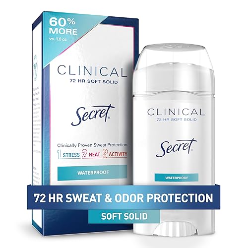 Barra desodorante antitranspirante y a prueba de agua para mujer Secret Clinical Strength