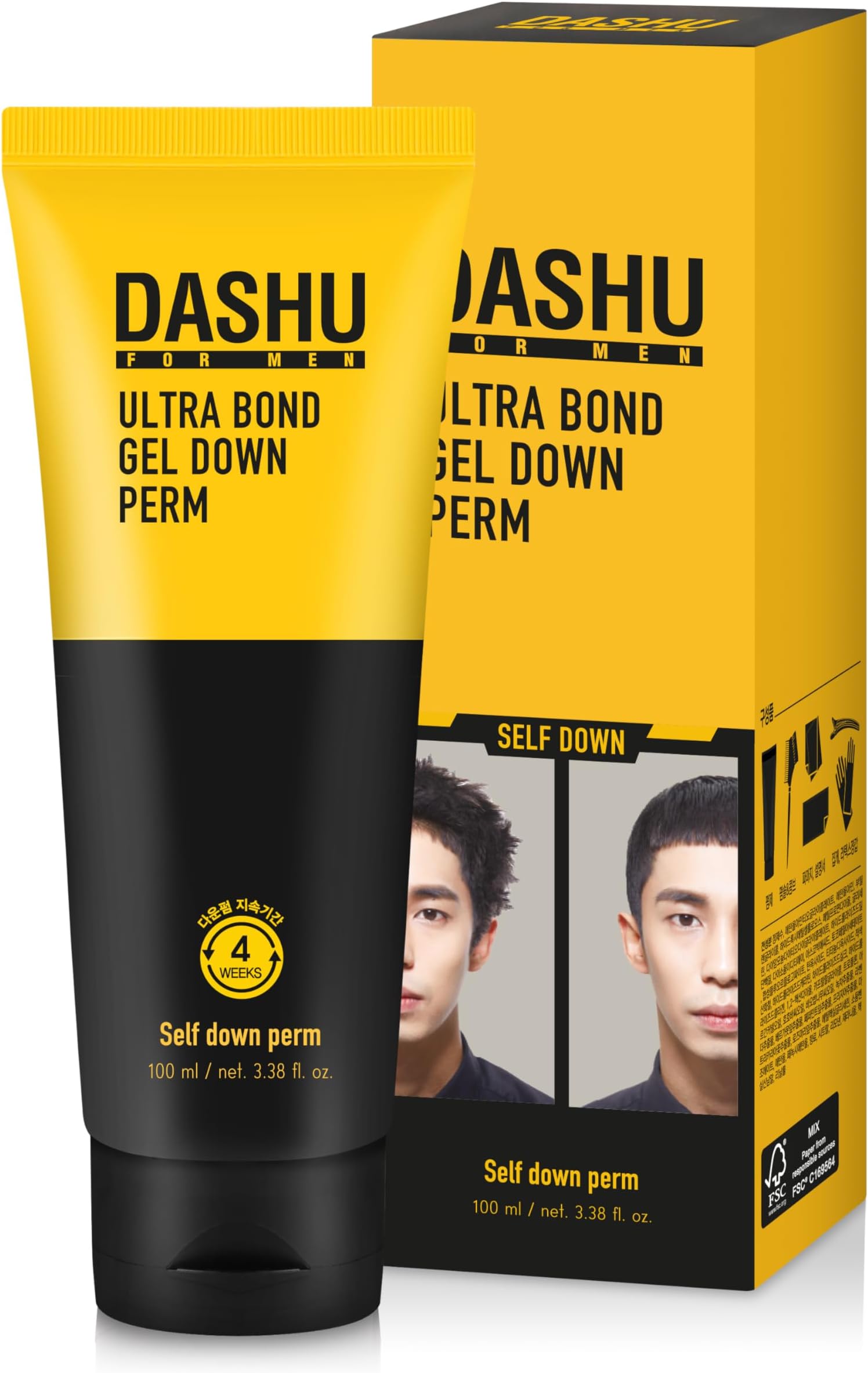 DASHU Premium Ultra Bond Gel Down Perm 3.5oz – Helps tame frizzy hair