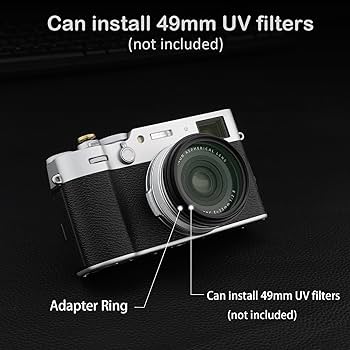 FUJIFILM デジカメX100シリーズ用アダプターリング F AR-X100 wgteh8f FUJIFILM X100シリーズ用アダプターリング シルバー: レンズ