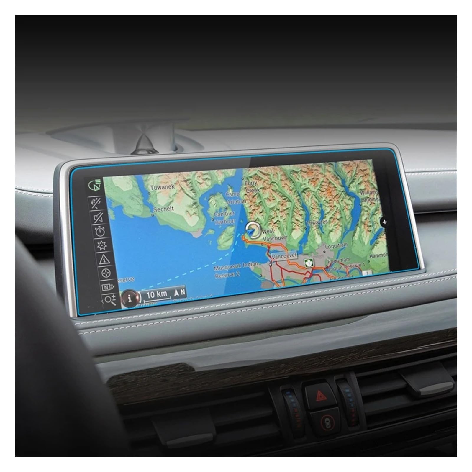 10,3 Pouces Pour 2014 2015 2016 2017 2018 Pour BMW Pour X5 Tableau Bord Navigation Membrane Voiture GPS Affichage Verre Trempé Écran Protecteur Film Navigation Protection D'écran Film