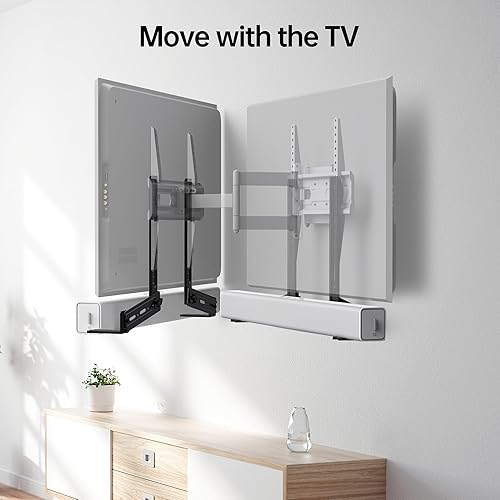 Miniatura 7 de USX Mount Soporte de pared para TV de movimiento completo con certificación UL para la mayoría de televisores de 42 a 85 pulgadas, soporte giratorio
