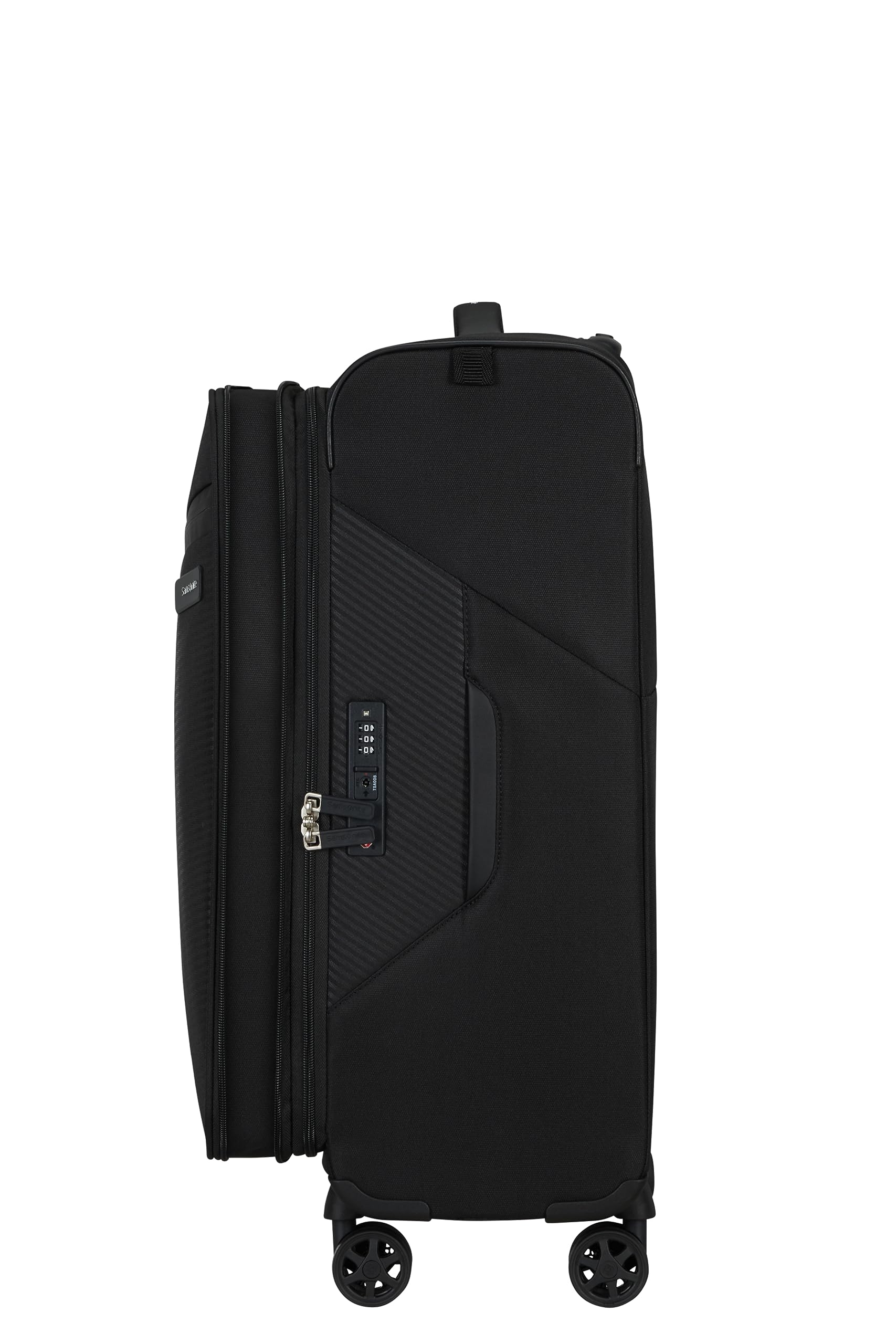 Samsonite Litebeam - Spinner M, rozszerzalna walizka, 66 cm, 67/73 L, czarny (czarny)