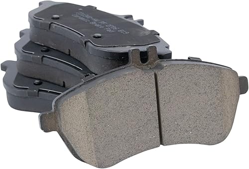 Miniatura 6 de TRQ Pastillas de freno delanteras y traseras de cerámica compatibles con Mercedes-Benz C250 2008-2012 C300 2012-2015