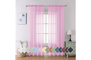 Light Pink Sheer Curtains - The Perfect Touch for Any Girl's Room