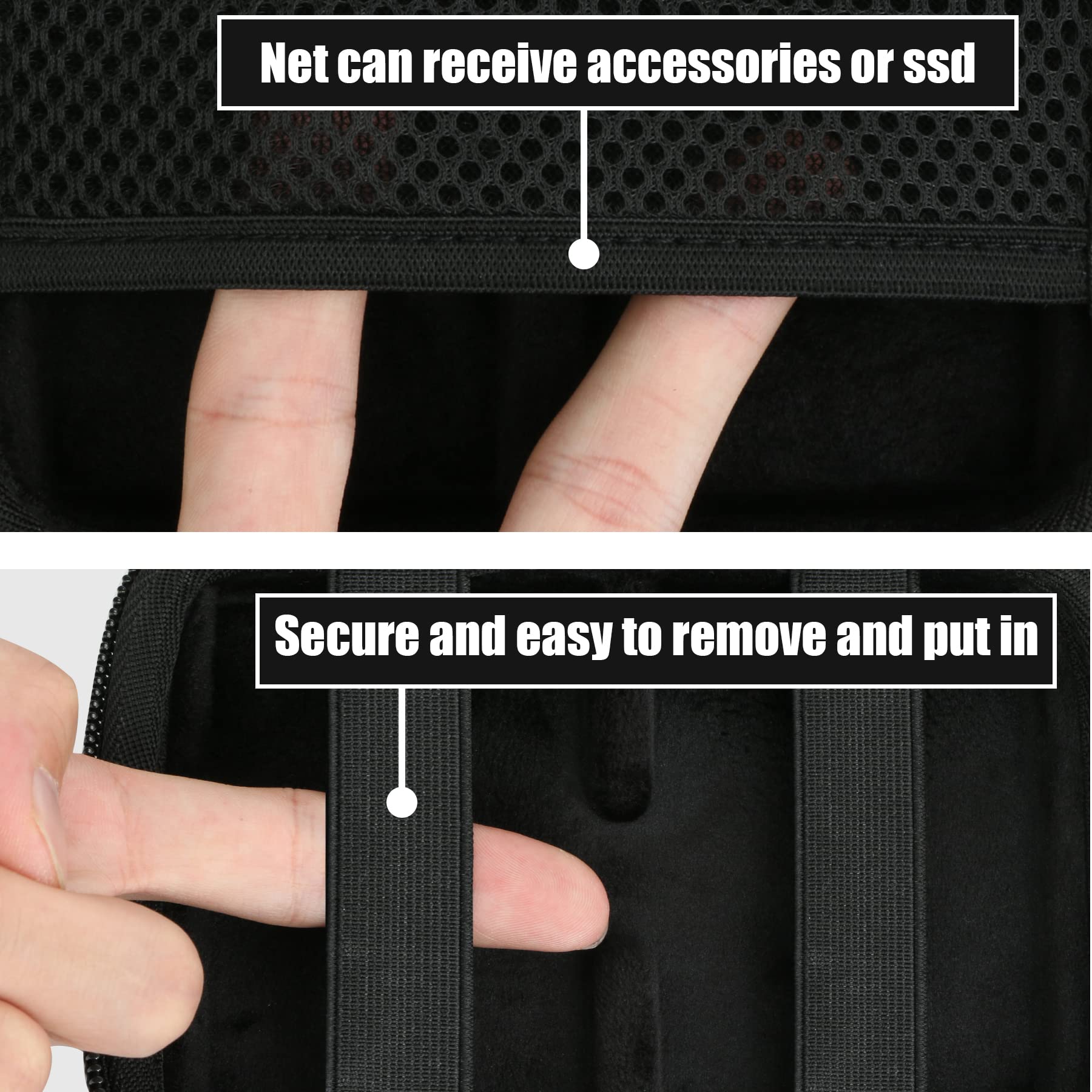 Aenllosi Borsa Case Custodia per Samsung T7/T7 Shield/T7 Touch/T9 SSD Esterno Portatile Hard Disk Esterno (Ferroso)