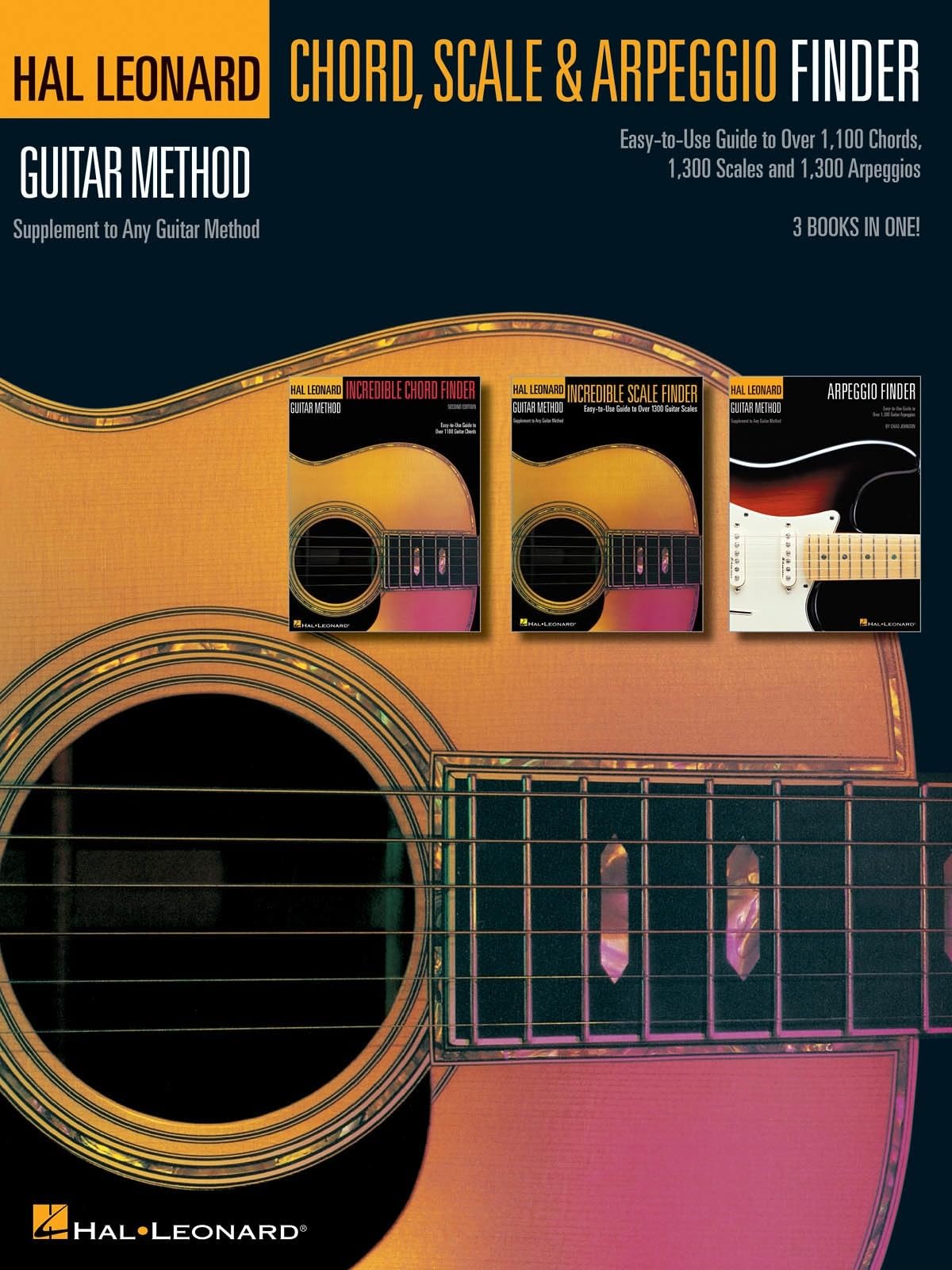 Hal Leonard Guitar Method Chord Scale & Arpeggio Finder Gtr Bk: Easy-To-Use Guide to Over 1,100 Chords, 1,300 Scales & 1,300 Arpeggios Hal Leonard Guitar Method