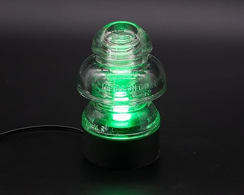 Miniatura 4 de Lamp Base for "Hemingray-50" Glass Insulators (Blue LED)