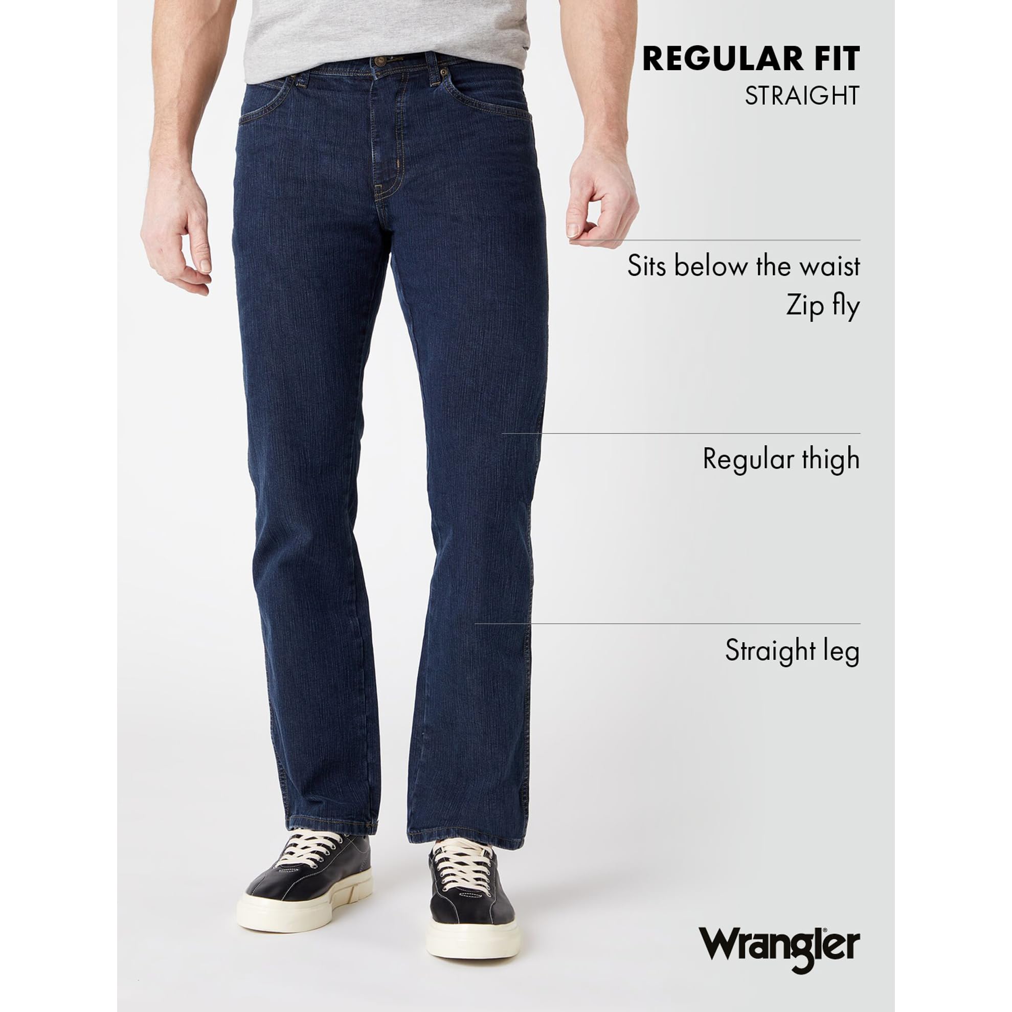 Wrangler Durables Regular Fit - Dżins Mężczyźni