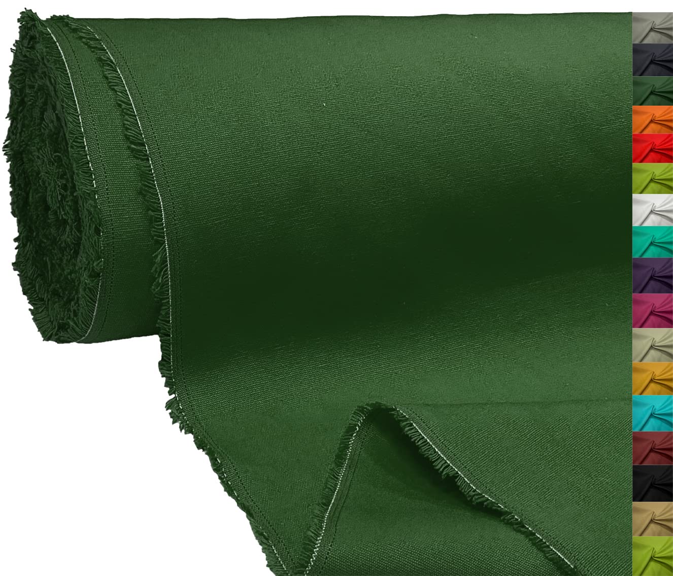 A-Express 100% Cotton Canvas Fabric Material Dressmaking Cloth Curtain Bags 145cm 57" Wide 250GSM Sold Per Meter