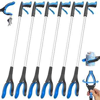 Grabber Reacher Tool 32 Inch, 6 Pack Heavy Duty Trash Picker Upper Grabber