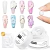 White 3D Sculpting Gel for Nails, 60g2.1oz Builder Gel for Nail Art, No Stick Hand Hard Gel for Nail Extension, Nail Carving, 5D Patterns, Embossing Nail Decoration Soak Off UV LED