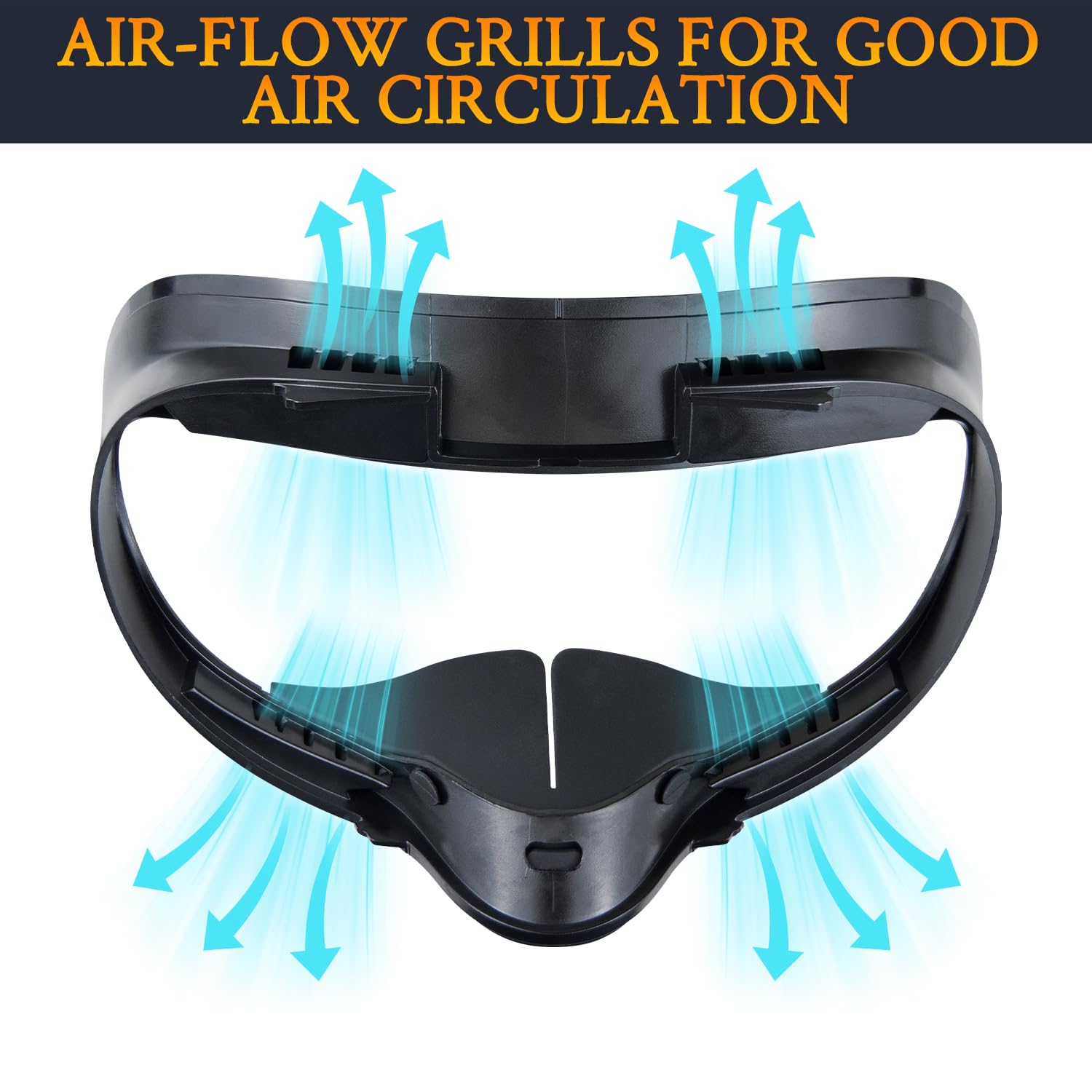 SOULWIT 2 Pièces Gel de Refroidissement Face Cover Pad pour Meta Quest 2, Remplacement pour VR Casques