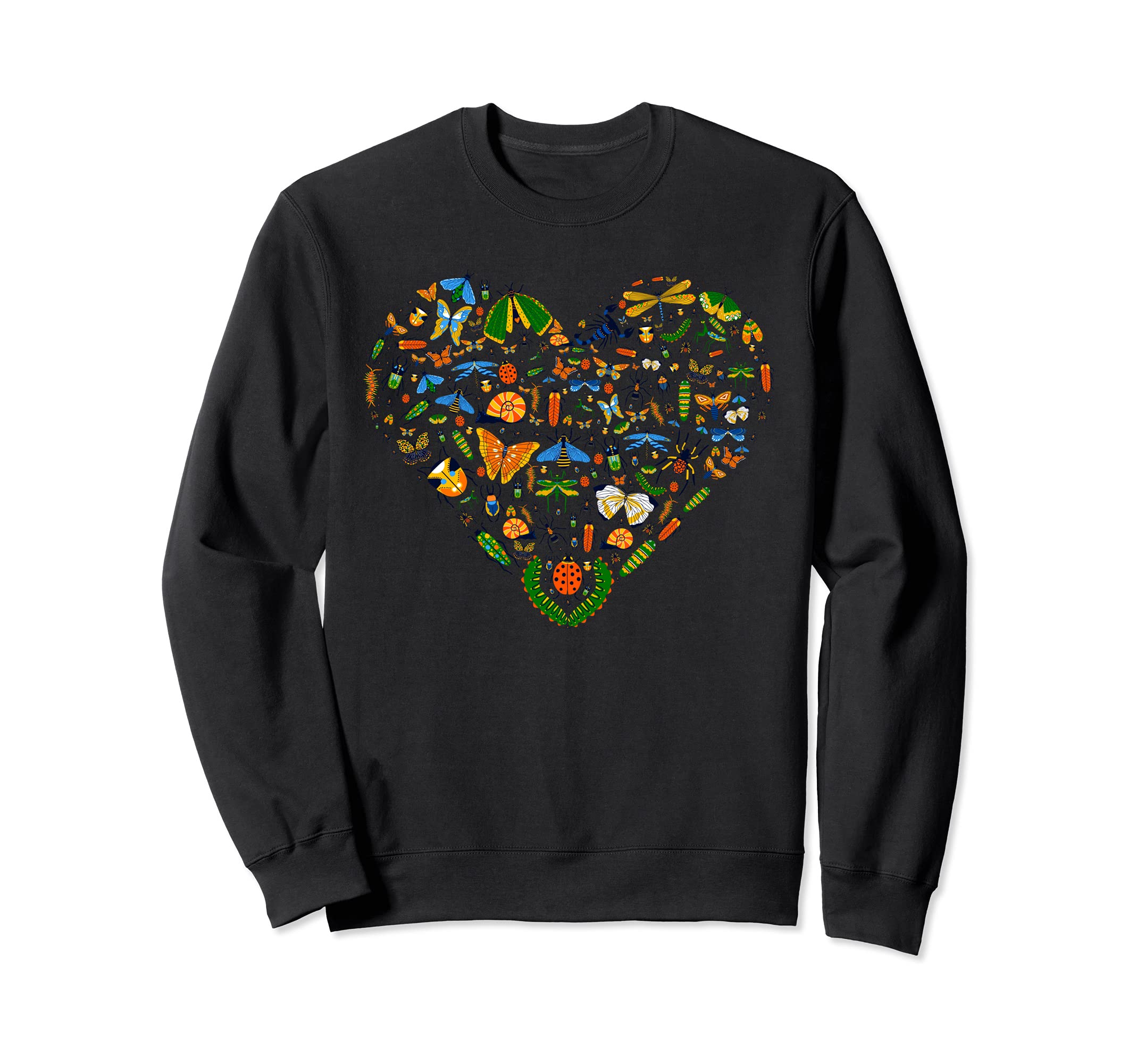 Bugs Heart Bug Lovers Insect Lovers Lots Of Bugs Sweatshirt