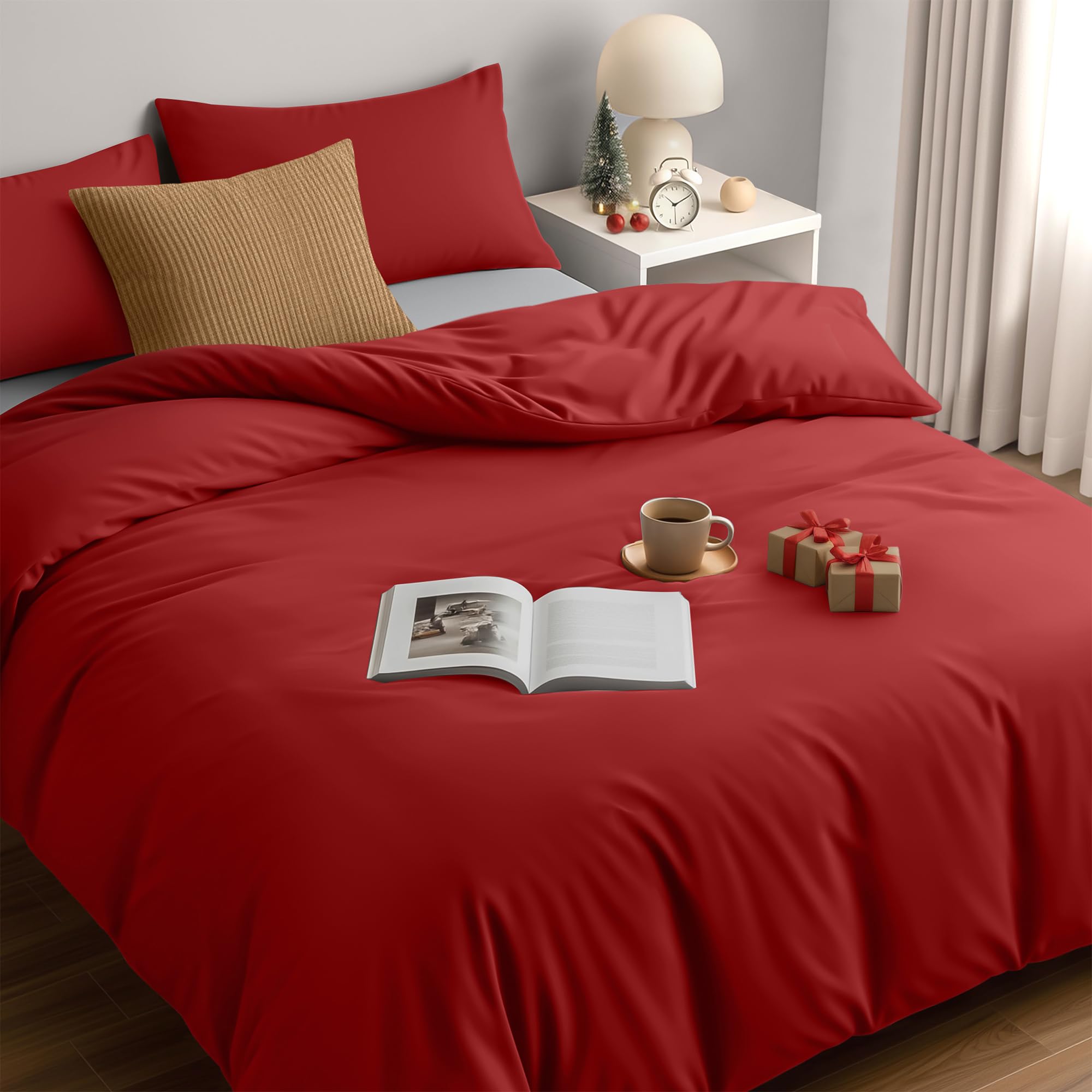 Utopia Bedding Funda Nordica Cama 180 - Microfibra Juego de Funda Nordica 240x260 cm y 2 Fundas de Almohada 65x65 cm (Blanco) — view 39