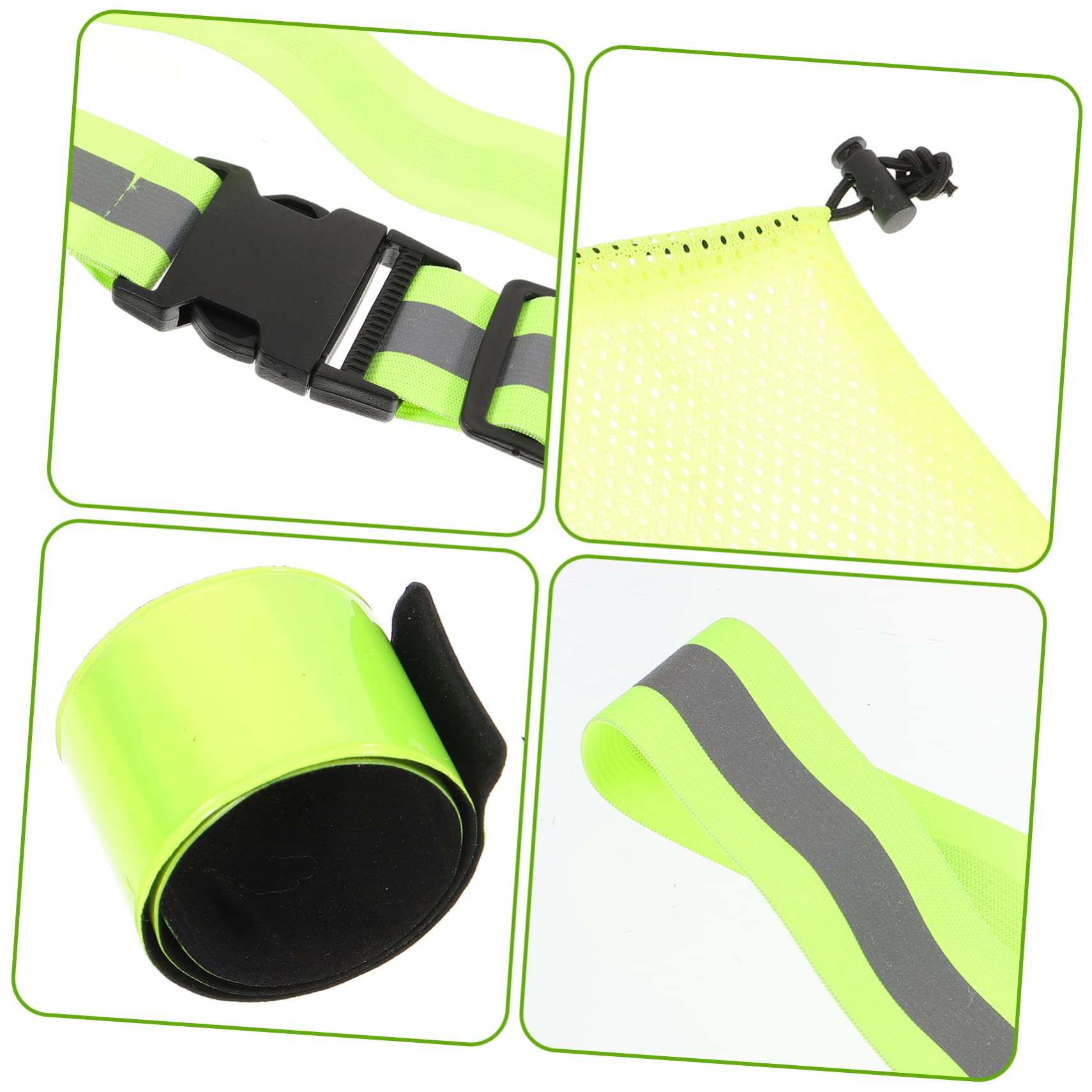 Mipcase Bandas Reflectantes de Alta Visibilidad para Cintura para Correr Caminar y Incluye con Bolsa de Almacenamiento