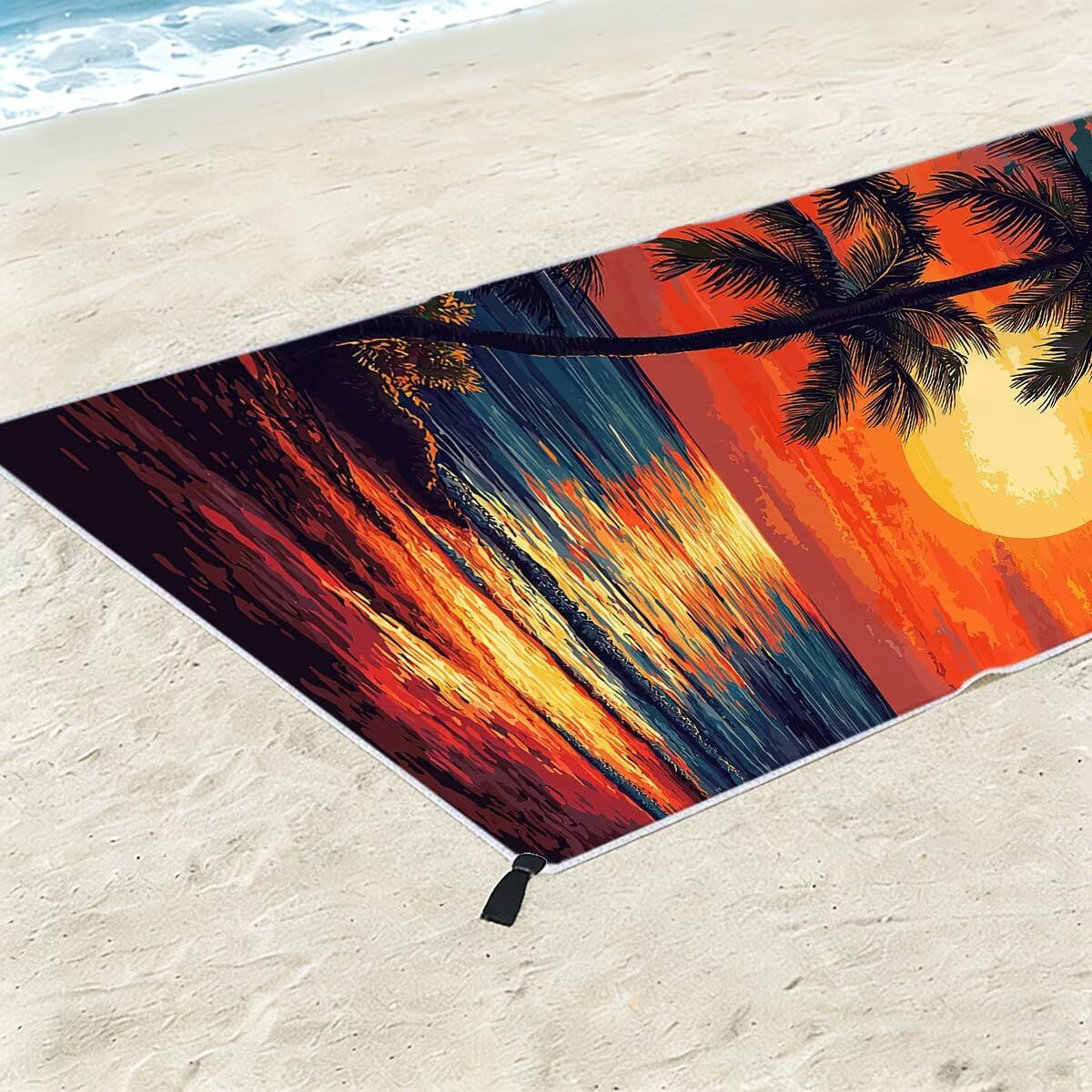 Ręcznik plażowy XXL, 100 x 200 cm, zestaw 2 szt., ręcznik do sauny, ręcznik z mikrofibry, szybkoschnący, sportowy ręcznik do studia fitness, lekki ręcznik kąpielowy, duży, bez piasku, ręcznik plażowy