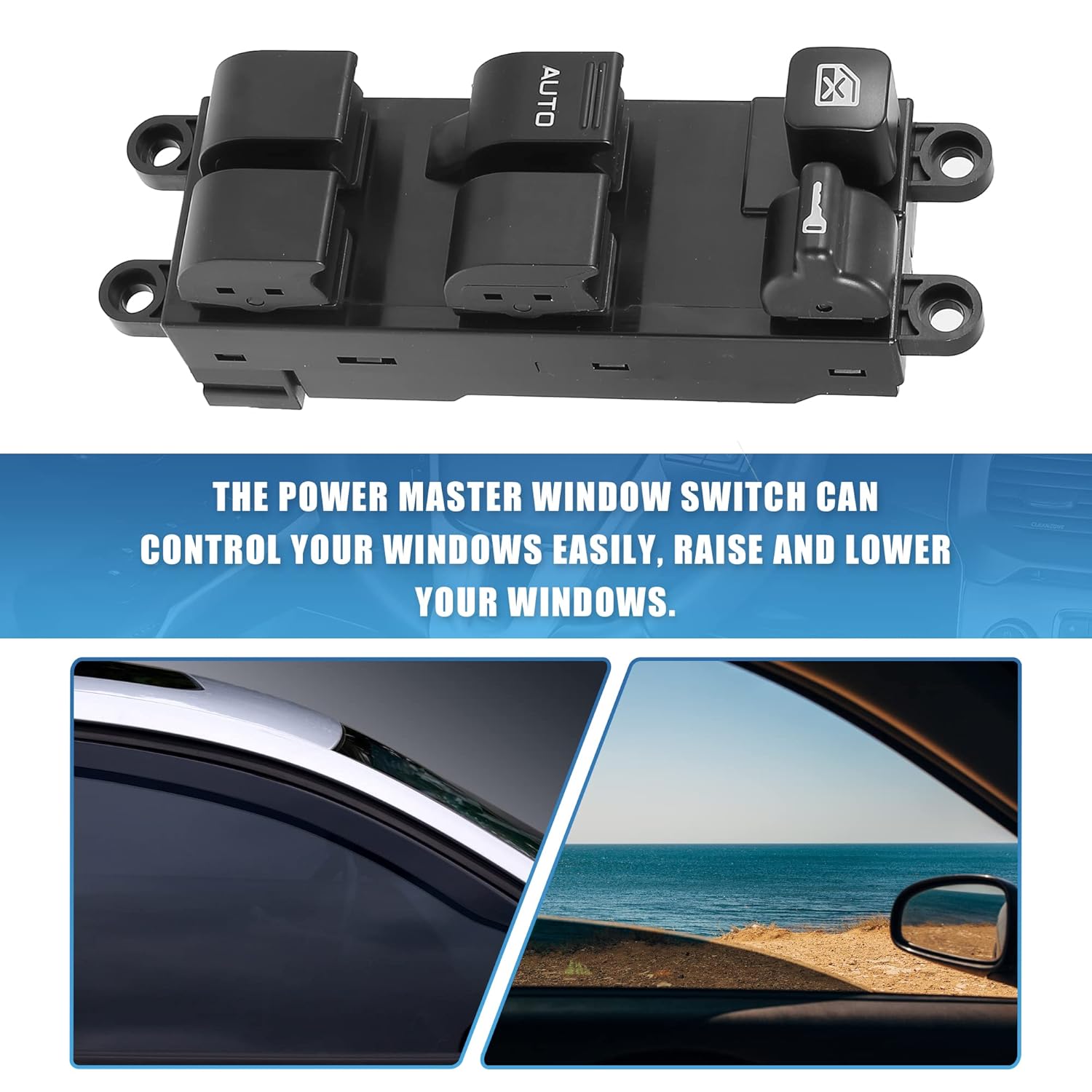 X AUTOHAUX Power Window Switch Driver Side Power Window Master Control Switch 83071-AE01B Replacement for Subaru Legacy 2000-2004