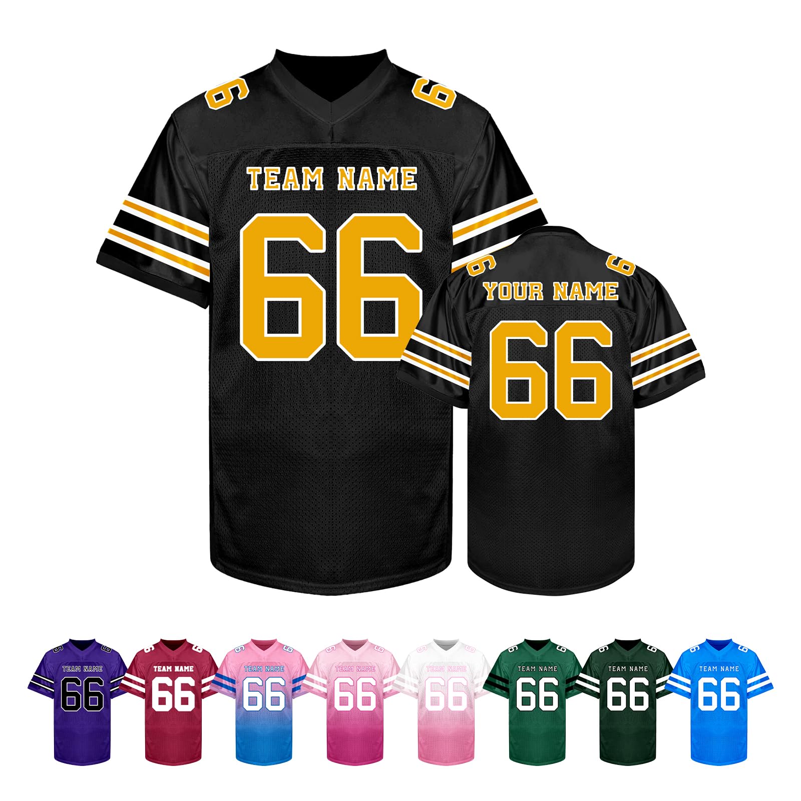 Custom Football Jersey Personalized Team Name Number Logo Customized Shirt for Men Youth Women Kids