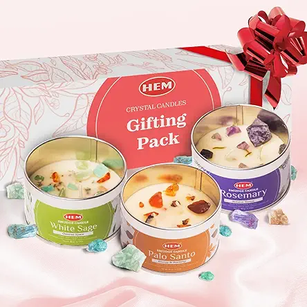 HEM Crystal Candle Gift Set - Beautiful Trio...