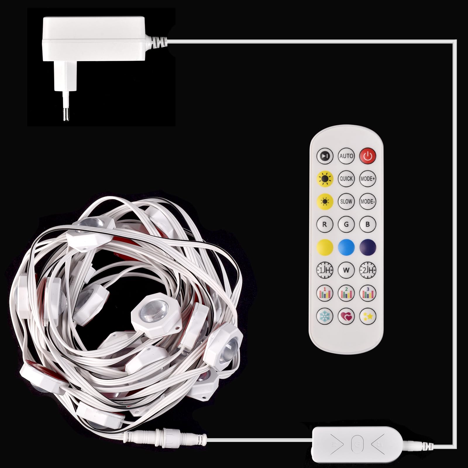30 M Permanente RGB-Außenbeleuchtung – IP67 Wasserdicht, Smart-App Steuerung, Musik-Sync Für Garten & Party