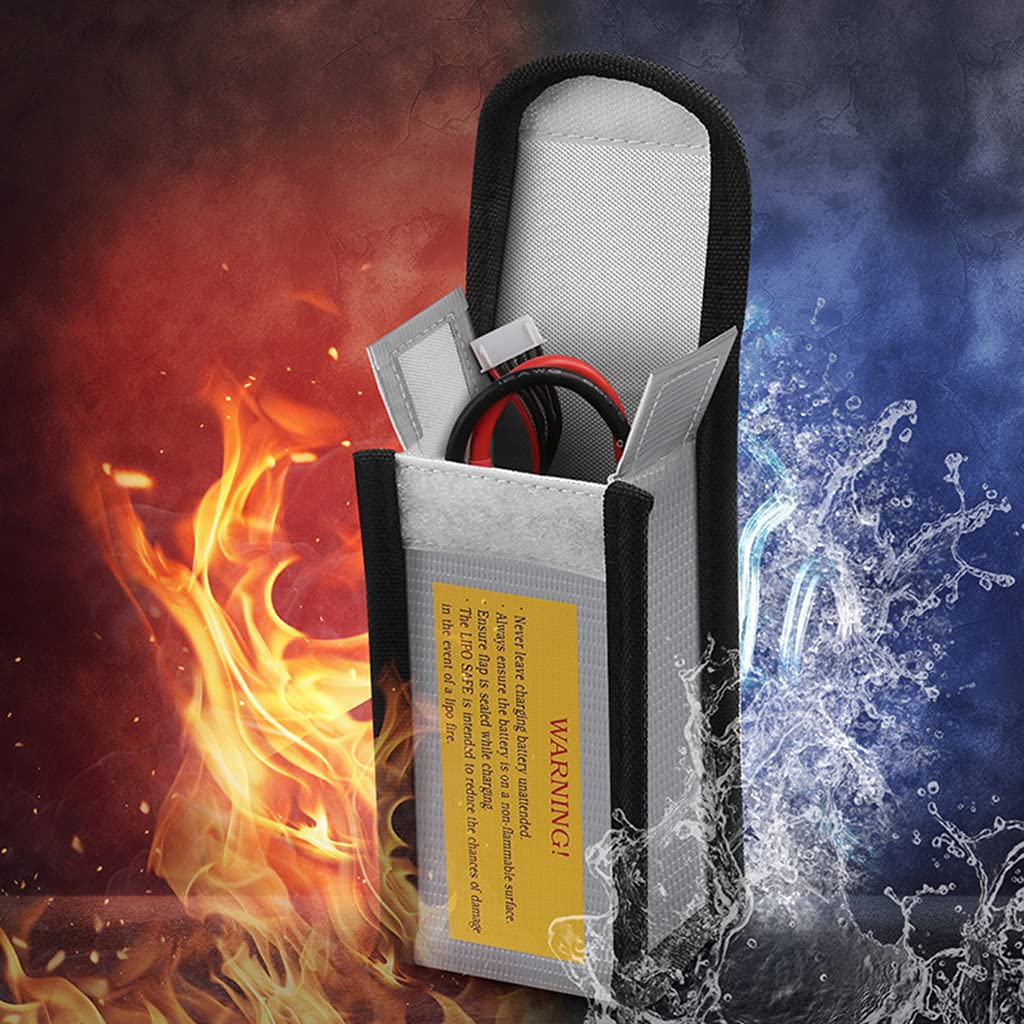 2 Pieces/set Bag Fireproof Battery Safe For Case Explosionproof Storage Guard Safe For Charging & Storage
