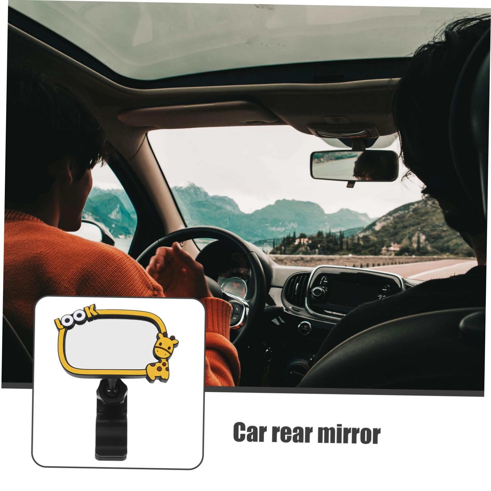 BESTonZON 4pièces Miroir De Voiture Pour Miroir Observation Clipable Pour Siège Arrière Pour Position Route Panoramique Pour Surveiller Votre