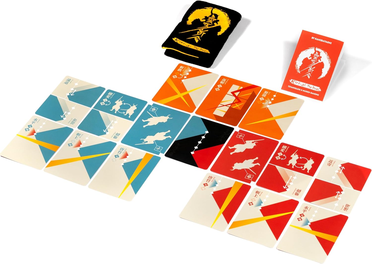 Kiri-AI The Duel Card Game (Wallet Edition) - Fast-Paced Samurai Dueling for Two Players, Strategy Game for Kids and Adults, Ages 13+, 2 Players, 5-10 Min Playtime, Made by Lucky Duck Games