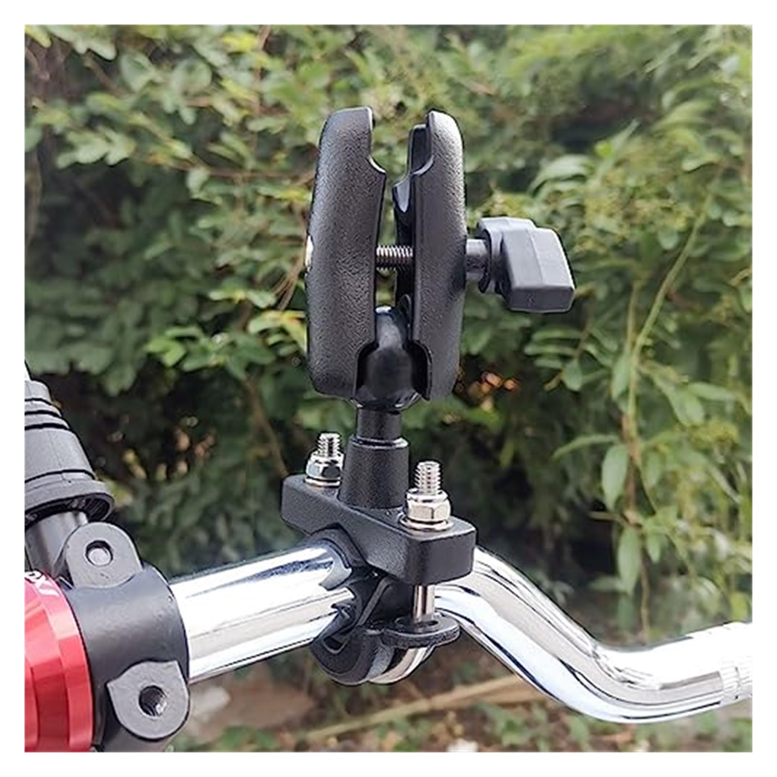 Supporto per manubrio con base a U 3X, larghezza 37 mm, con sfera da 1 pollice per il lavoro GPS per supporti Supporto piastra navigazione