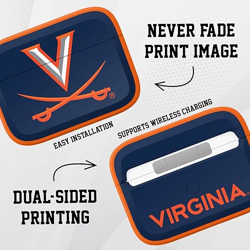 Miniatura 6 de AFFINITY BANDS Virginia Cavaliers HDX - Funda compatible con Apple AirPods Pro 1 y 2 (seleccionar)