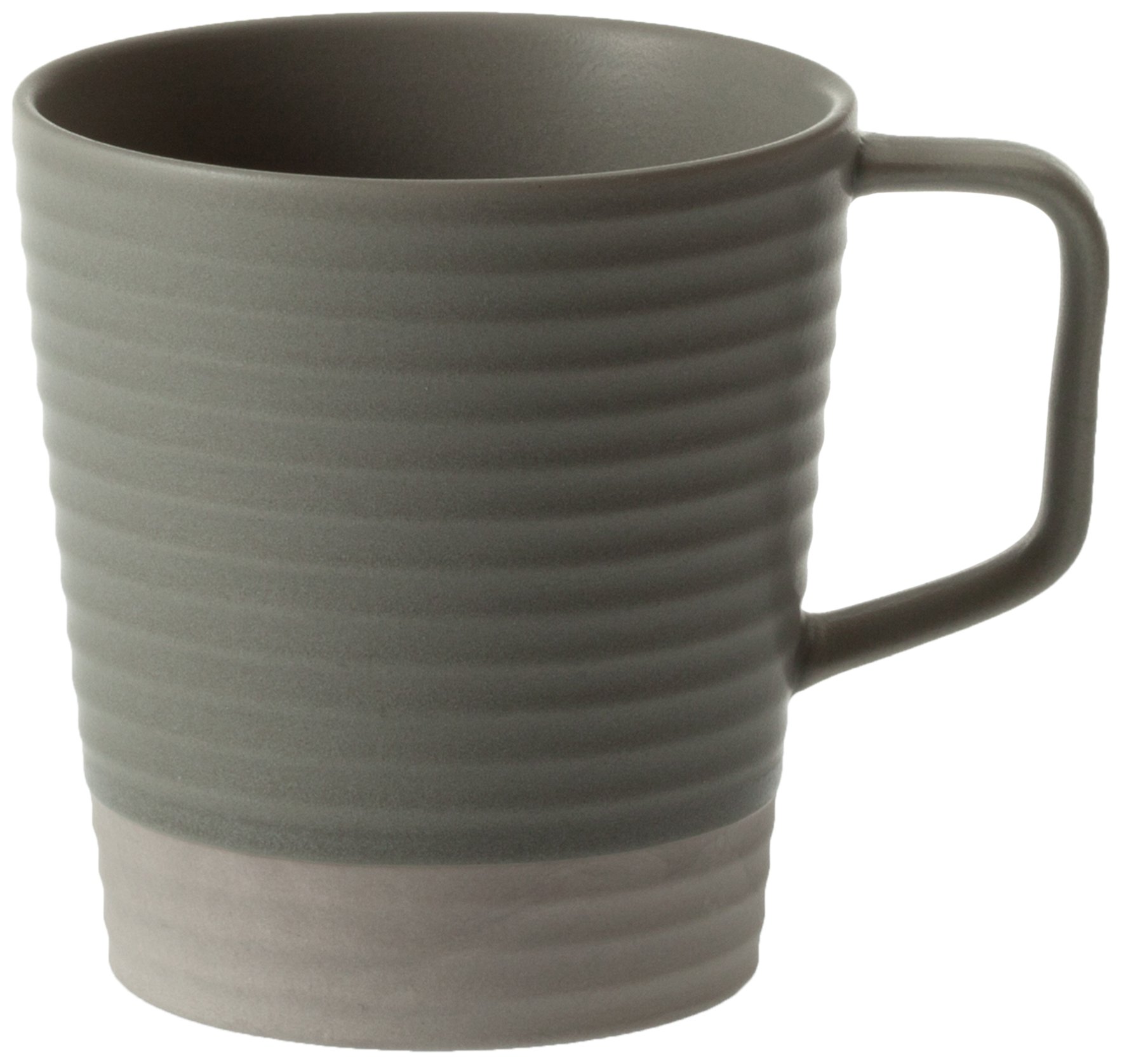 LIVING TALK cekitay Ishi Mug, Gray, 4.3 x 3.3 x 3.5 inches (11 x