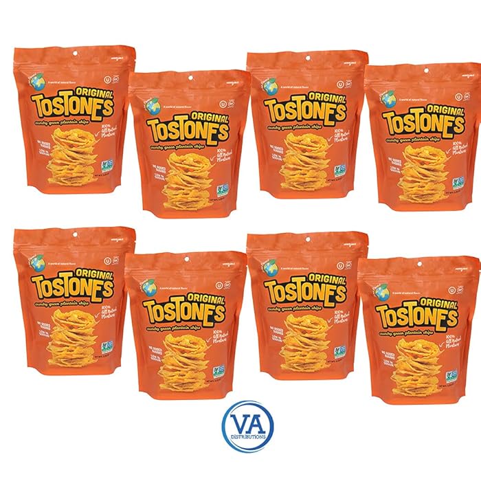 Buy TOSTONES, Green Plantains, ReSealable Bag, Crunchy chips